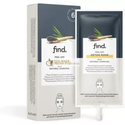 FIND Detox Čierna uhľová maska, 15 ml - balenie 6