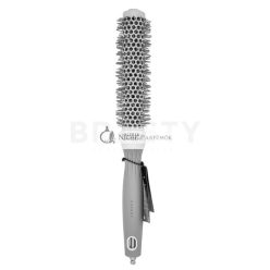   Olivia Garden Expert Blowout Speed Round Brush Wavy Bristles White & Grey 25 mm kefa na vlasy