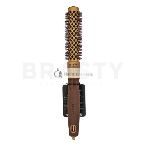 Olivia Garden Expert Blowout Shine Round Brush Wavy Bristles Gold & Brown 20 mm kefa na vlasy