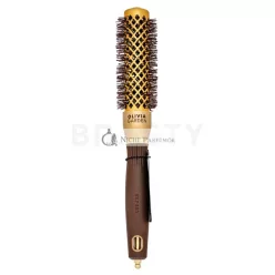   Olivia Garden Expert Blowout Shine Round Brush Wavy Bristles Gold & Brown 25 mm kefa na vlasy
