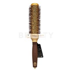   Olivia Garden Expert Blowout Shine Round Brush Wavy Bristles Gold & Brown 35 mm kefa na vlasy