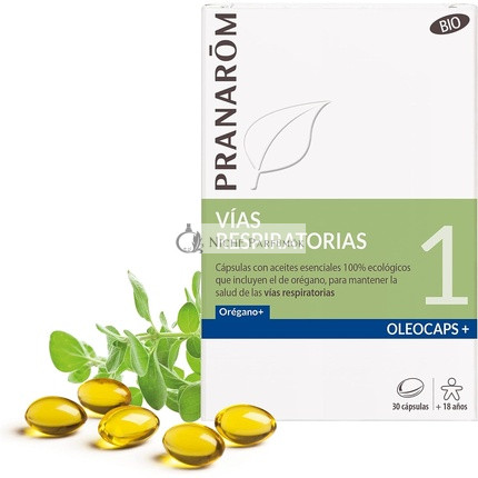 Pranarom Oleocaps 1 Cesty Dýchacie 30 Kapsúl