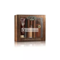   Cuba Prestige Classic Pánsky Parfém Darčeková Sada, 85g Eau De Toilette, 100g Aftershave, 200g Sprchový Gél