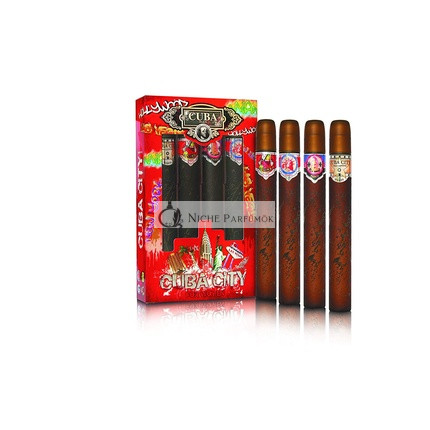 Cuba City Darčeková Sada Eau De Toilette, 4 ks - 35ml