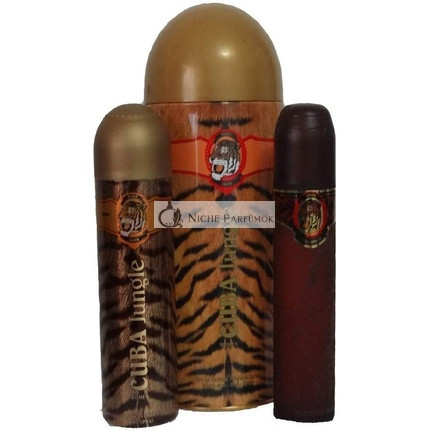 Parfum de France Cuba Jungle Tiger Pre ženy Darčeková Sada Eau de Parfum 100ml, Deodorant 50ml