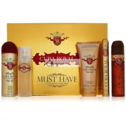  Cuba Royal for Men Darčeková Sada Eau de Toilette Spray, 100ml, 35ml Sprchový Gél, Pánske Holenie