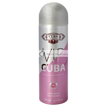VIP by Cuba Telový Sprej pre Ženy, 200ml