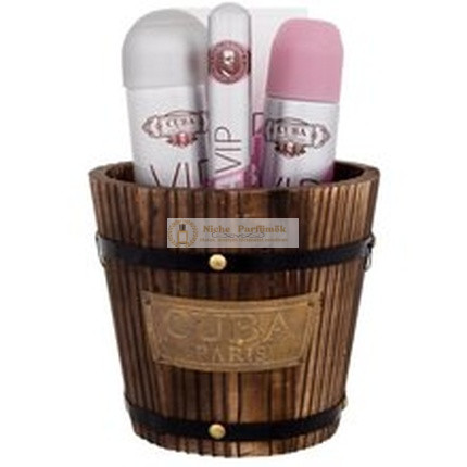 Cuba Vip Darčeková sada Edp 100 Ml, Edp 35 Ml, Telóvy sprej 200 Ml a Telový krém 200 Ml
