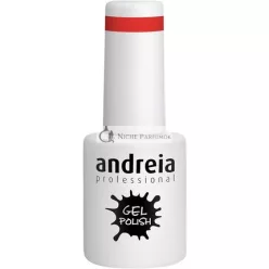   Andreia Pololep pre nechty UV/LED Lampa Intenzív Lesk a 4 Týždne Trvácnosti Francúzska Manikúra Nechty Gél Lak 205 Červené Odstíny, 10.5ml