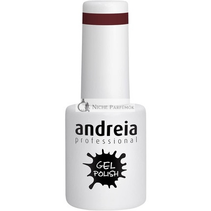 Andreia Polopermanentný gélový lak na nechty pre UV/LED lampu Intenzívny lesk a 4 týždne trvácny francúzsky manikúra farba 236 Slivka, 10.5ml