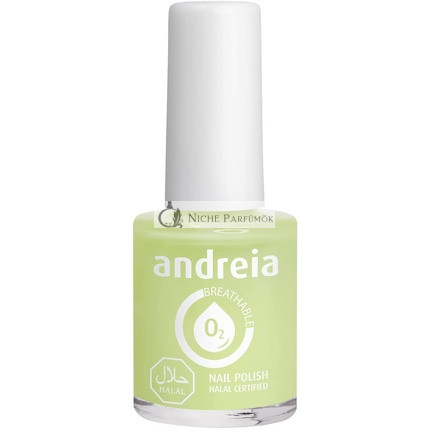 Andreia Halal Dýchateľný Lak na Nechty, Lesklý, Vegánsky a Bez Krutosti, Zelené a Modré Odstiene, 10.5ml
