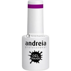   Andreia Pololesk na Nechty s Polovným Trvaním pre UV/LED Lampu Intenzívny Lesk a 4 Týždne Trvácny Francúzsky Manikúra Nechty Gél Lak Farba 266 Fialová Odstíny Šedej 10.5ml