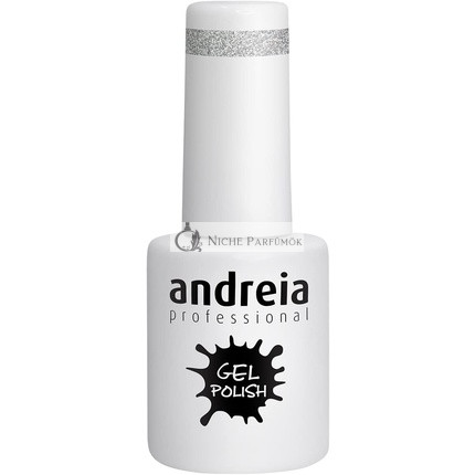 Andreia Polopermanentný Gél Lak na Nechty Farba 277 Strieborný Lesk, 10.5ml