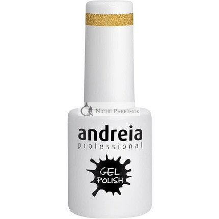 Andreia Polomatný Gél Lak Farba 281 Zlatý Lesk, 10,5ml
