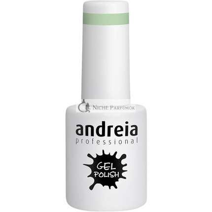 Andreia polosemi-permanentný gél lak na nechty pre UV/LED lampu Intenzív lesk a 4 týždne trvácnosti francúzskej manikúry farba 286 Zelené odtiene modrej, 10.5ml