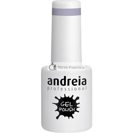Andreia Polotrvalý Lak na Nechty pre UV/LED Lampu Intenzívny Lesk a 4 Týždne Trvácnosť French Manikúra Lak na Nechty Farba 288 Fialové Odstíny Šedej, 10.5ml