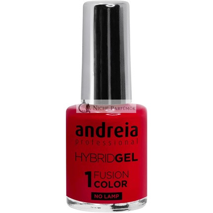 Andreia Profesionálny Hybridný Gél Lak na Nechty Fusion Farba H43 Červená, H43 Čokoláda - 2 kroky, bez lampy, dlhá trvácnosť, ľahké odstránenie