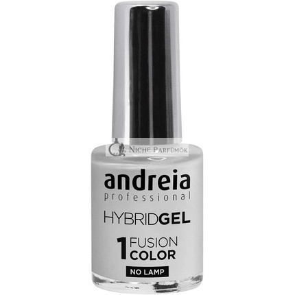 Andreia Profesionálny Hybridný Gél Lak na Nechty Fusion Farba H5 Sivá - 2 Kroky bez Lampy, Dlhá Výdrž, Ľahké Odstránenie