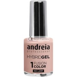   Andreia Profesionálny Hybrid Gél Lak na Nechty Fusion Farba H9 Nude Pink - 2 Krokový, Bez Lampy, Dlhá Životnosť, Ľahké Odstránenie