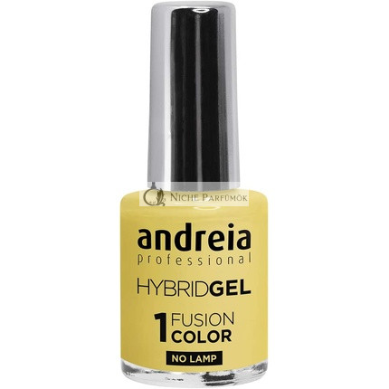 Andreia Profesionálny Hybridný Gél Lak na Nechty Fusion Color H59 Žltý - 2 Krok, Bez Lampy, Dlhá Trvácnosť, Ľahké Odstránenie