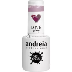   Andreia Polygél na nechty UV/LED lampa Intenzív lesk a 4 týždne trvácny francúzsky manikúra gélový lak 306 Rúžová odtiene šedej a fialovej, 10,5ml