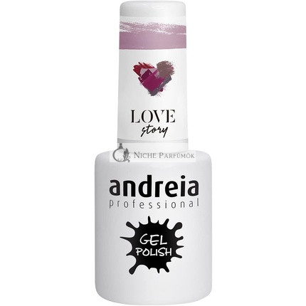 Andreia Polygél na nechty UV/LED lampa Intenzív lesk a 4 týždne trvácny francúzsky manikúra gélový lak 306 Rúžová odtiene šedej a fialovej, 10,5ml