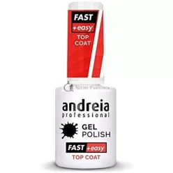   Andreia Professional Gel Top Coat na Nail Art Decoration s lesklým povrchom, 10.5ml