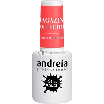 Andreia Polovodiaci Gél Lak na Nechty UV/LED Lampa Intenzív Lesk a 4 Týždne Trvácny Lak Magazínová Kolekcia MZ3 Neon Korál, 10,5ml