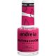 Andreia Professional NutriColor Dýchateľný Lak na Nechty Vegan a Bez Krvavého Testovania DIY Nail Art s Dlhodobým Leskom Farba NC36 Horúca Rúžová, 10,5ml