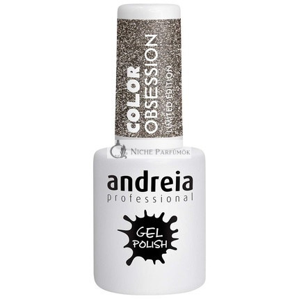 Andreia Polov Permanente Lak na Nechty Kolekcia OB1 Champagne Glitter, 10,5 ml