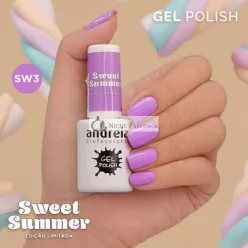   Andreia Profesionálny Gélový lak na nechty Sweet Summer Purple SW3 10,5ml
