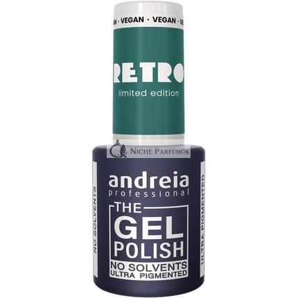 Andreia Professional Gél Lak Bez Rozpúšťadla Retro Limitovaná Kolekcia Farba RT1 Hypnotická Tmavá Tyrkysová