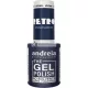 Andreia Professional The Gel Polish Bez rozpúšťadla gél RETRO Limitovaná edícia farba RT2 Sophisticated Dark Blue