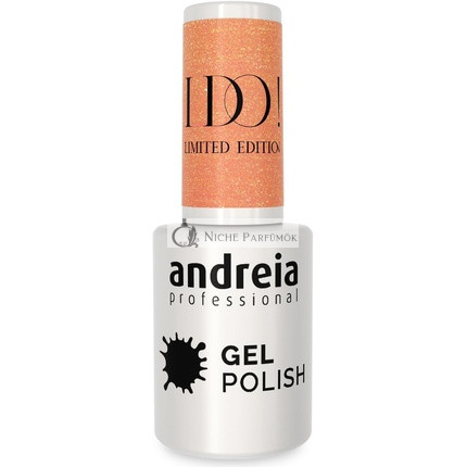Andreia Professional Polosemi-permanentný gélový lak na nechty I DO Limitovaná Kolekcia Farba ID2 Nahá s Zlatými Leskmi 10.5ml