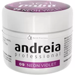   Andreia Profesionálny gél na dizajn nechtov 4g 09 Neon Fialová