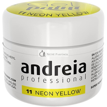 Andreia Profesionálny Gél na Nechty Design 11 Neon Žltá, 4g
