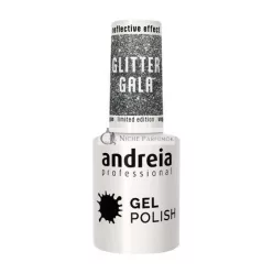   Andreia Glitter Gel Lak na UV/LED Lampu, Farba: GG1 Strieborná Šedá, 10.5ml