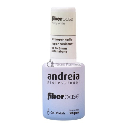 Andreia Gel Lak Fiber Základná Farba Mliečne Biela, 10.5 ml