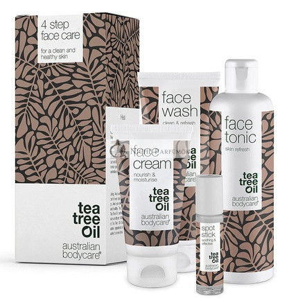 Australian Bodycare Čajovníkový Olej Sada na Starostlivosť o Tvár pre Mužov a Ženy s Blemishmi a Pokožkou Náchylnou na Akné