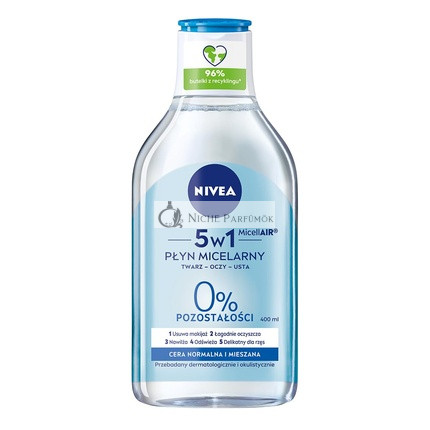 NIVEA Nurse Micelárna voda na normálnu a zmiešanú pleť 400ml