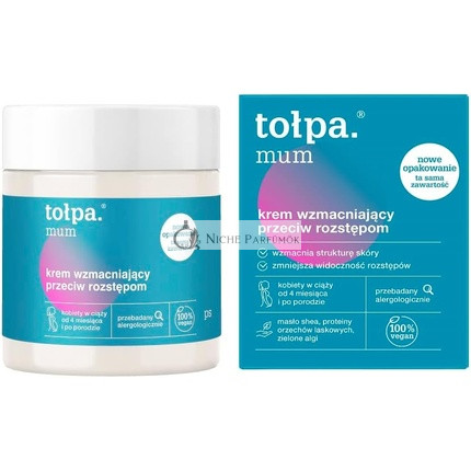 TOŁPA Mum Posilňujúci Krém Proti Striám, 250 ml