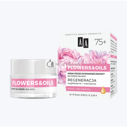 AA Flowers & Oils Regenerujúci Protiwrinkle Denný a Nočný Krém 50ml, 75+