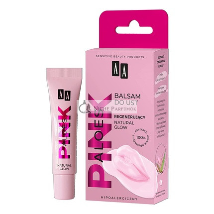 AA Aloes Pink Regenerujúci Balzam na Pery Prírodný Lesk, 10g