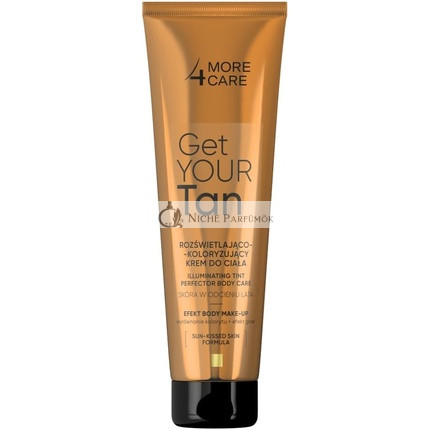 More4Care Získajte Svoj Tan! Rozjasňujúci Telo Make-up Farbivá Krém, 100ml