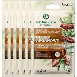   Farmona Herbal Care My Nature Argan Vyživujúca Maska na Tvár pre Suchú a Veľmi Suchú Pokožku 2x5ml
