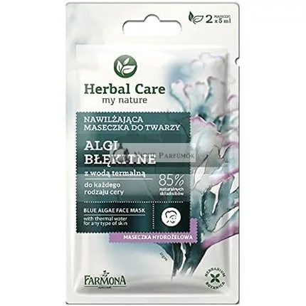 Modrá Riasa Pleťová Maska s Termálnou Vodou pre Každý Typ Pleti Farmona Herbal Care my Nature 2 x 5ml