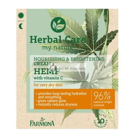 Farmona Herbal Care Výživný Rozjasňujúci Krém Konopný Vitamín C pre Suchú Pokožku 50ml