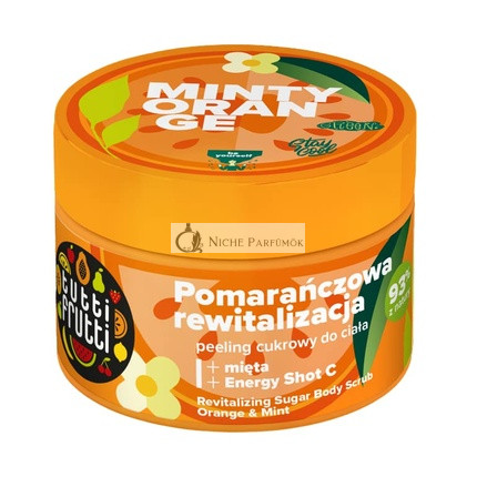 TUTTI FRUTTI Revitalizujúci Telový Cukrový Peeling Pomaranč a Mäta, 300g