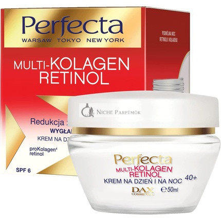 DAX Perfecta Multi Collagen Retinol Denný a Nočný Krém 40+ 50ml