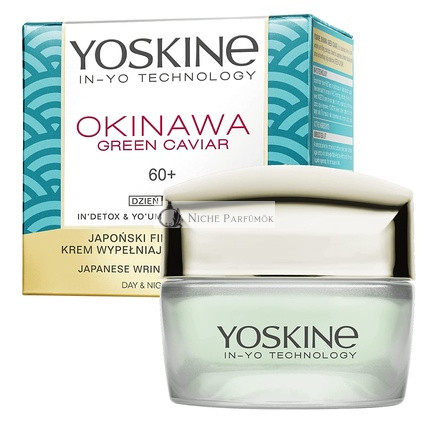 Yoskine Okinawa Zelená Kaviárová Denná a Nočná Krem 60+ 50ml